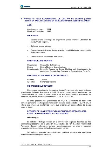 Documento completo, 577 páginas. - Ministerio de Agricultura ...