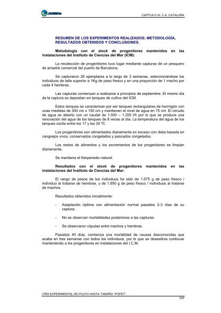 Documento completo, 577 páginas. - Ministerio de Agricultura ...