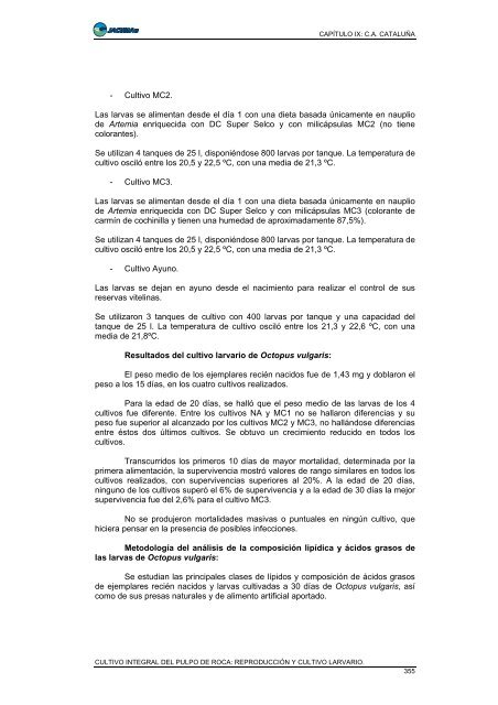 Documento completo, 577 páginas. - Ministerio de Agricultura ...