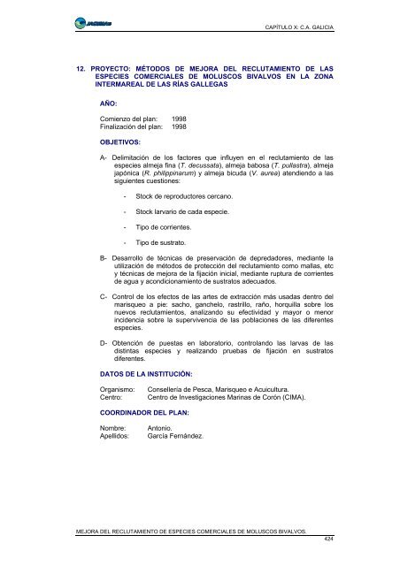 Documento completo, 577 páginas. - Ministerio de Agricultura ...