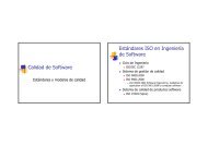 Calidad de Software Estándares ISO en Ingeniería de Software