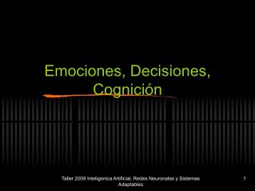 Emociones, decisiones y cognición - UAM