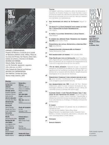 No. 1 enero-febrero 2007 - Revista Revolución y Cultura