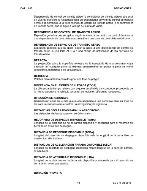 DIRECCION GENERAL DE AERONAUTICA CIVIL0 - Dirección ...