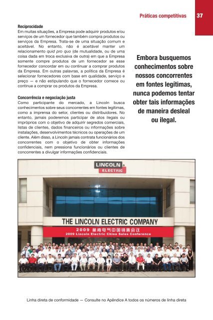 Perguntas e Respostas - Lincoln Electric