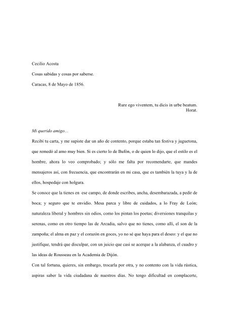 Cosas sabidas y cosas por saberse - Web del Profesor