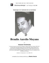 Braulio Aurelio Moyano - Electroneurobiología