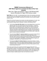 REBNY Announces Winners of 2007 Most Ingenious Commercial ...