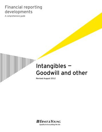 Financial reporting developments: Intangibles - Goodwill and other