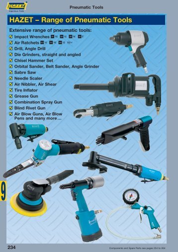 HAZET – Range of Pneumatic Tools