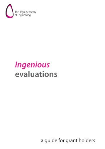 Ingenious evaluations - Royal Academy of Engineering