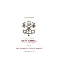 Carta Encíclica: Quas Primas. - stat veritas