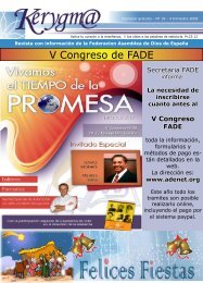 V Congreso de FADE - Revista Kerygma - FADE