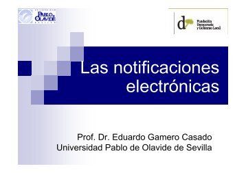 La notificación electrónica.