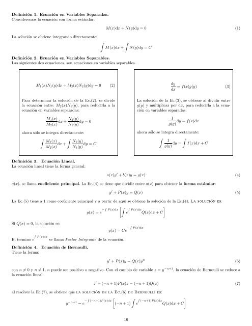 Formulario EDO I