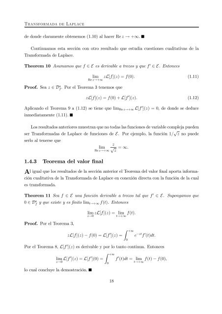 Transformada de Laplace y sus aplicaciones a las ecuaciones ...