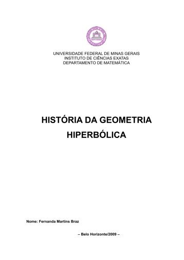 1 - História da Geometria - Departamento de Matemática