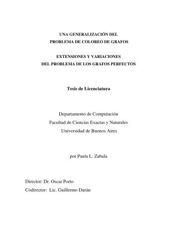 Una generalización del problema de coloreo de grafos