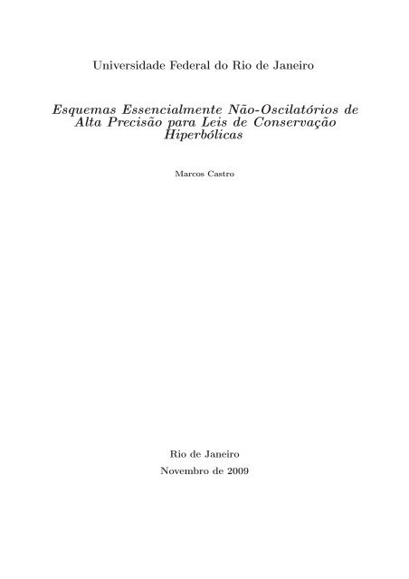 Esquemas Essencialmente Não-Oscilatórios de ... - Marcos Castro