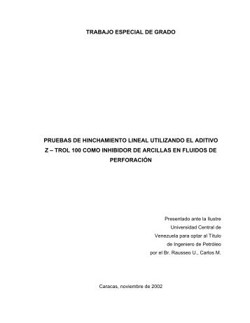 Hinchamiento Lineal - Saber UCV - Universidad Central de Venezuela