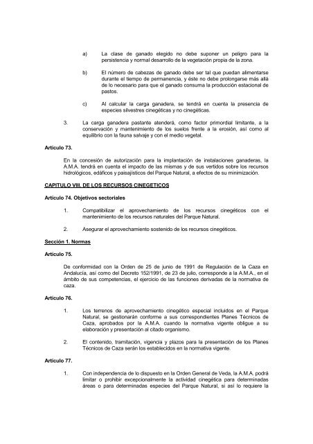 Plan de Ordenación de los Recursos Naturales y el Plan Rector de ...