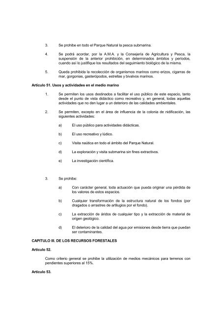 Plan de Ordenación de los Recursos Naturales y el Plan Rector de ...