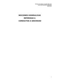 nociones hidráulicas referidas a conductos a gravedad