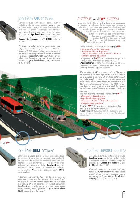 éléments préfabriqués pour drainage systems for linear ... - Ulma