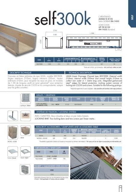 éléments préfabriqués pour drainage systems for linear ... - Ulma