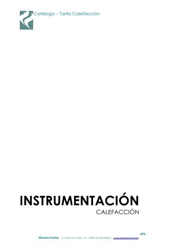 INSTRUMENTACIÓN - alvarez hortas welcome