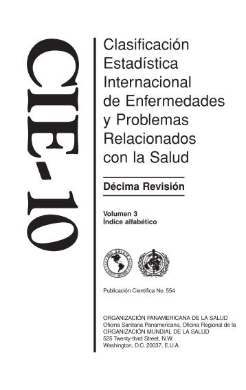 Clasificación Estadística Internacional de ... - PAHO/WHO