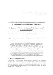 Aumento de la eficiencia de un método de descomposición de ...