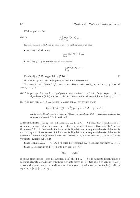 Applicazioni della teoria del minimax a problemi ... - Portale Posta DMI