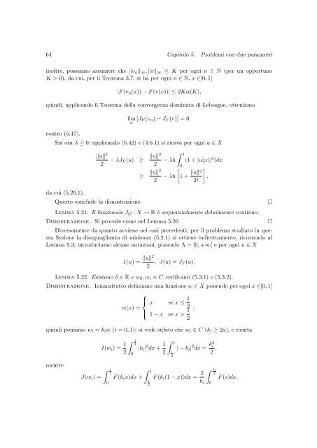 Applicazioni della teoria del minimax a problemi ... - Portale Posta DMI