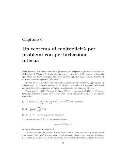 Applicazioni della teoria del minimax a problemi ... - Portale Posta DMI