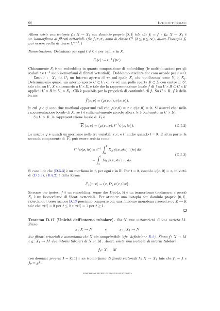 Immersioni aperte in dimensione infinita - Dipartimento di Matematica