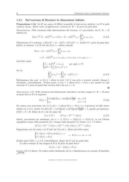 Immersioni aperte in dimensione infinita - Dipartimento di Matematica