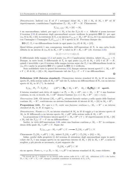 Immersioni aperte in dimensione infinita - Dipartimento di Matematica