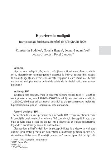 XIV. Hipertermia maligna 8816