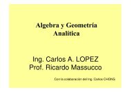 Algebra y Geometría Analítica Ing. Carlos A. LOPEZ Prof. Ricardo ...