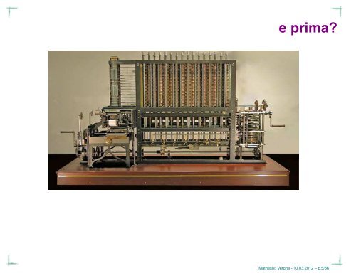 Link alle Slide Conferenza La Macchina di Turing - ITIS G. Marconi
