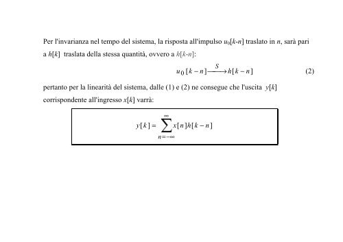 TEORIA DEI SEGNALI CERTI - Comlab