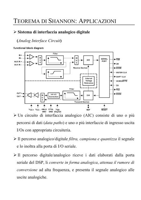 TEORIA DEI SEGNALI CERTI - Comlab