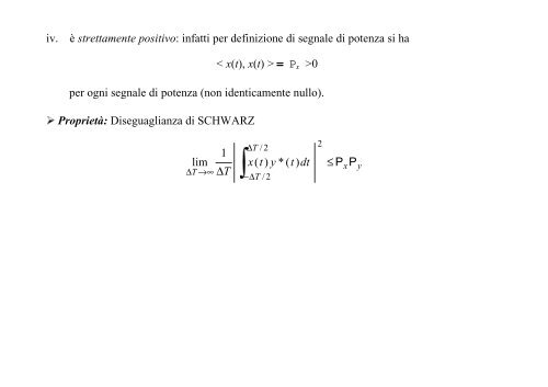 TEORIA DEI SEGNALI CERTI - Comlab