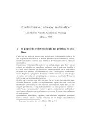 Construtivismo e educaç˜ao matemática - TWiki