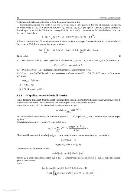 Istituzioni di Analisi Matematica - Home Page degli Studenti di ...