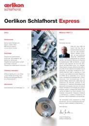 Oerlikon Schlafhorst Express - Oerlikon Schlafhorst - Oerlikon Textile