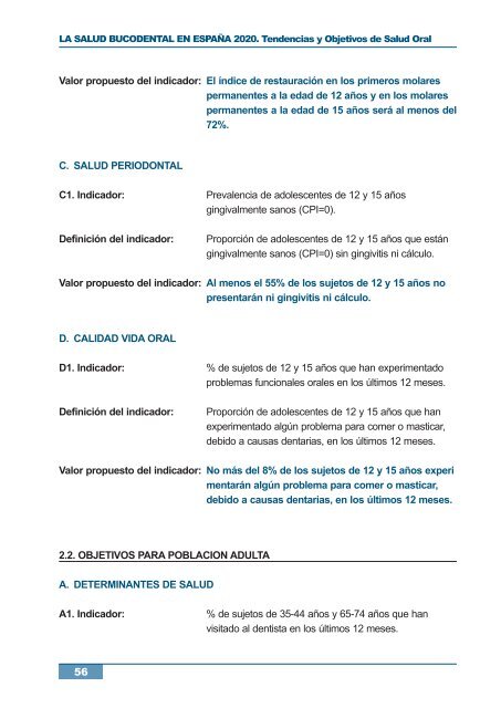 la salud bucodental en españa 2020 - Consejo General de Colegios ...