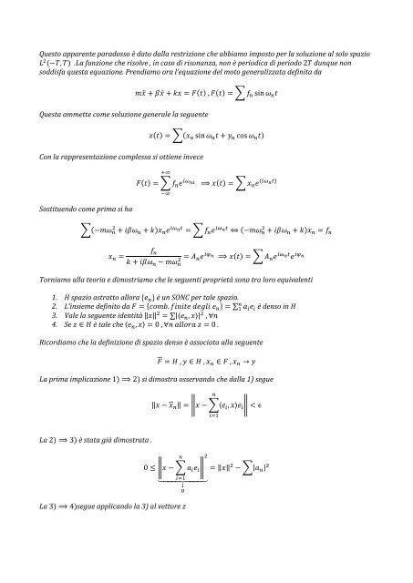 Appunti di Metodi Matematici 1 - Guido Cioni
