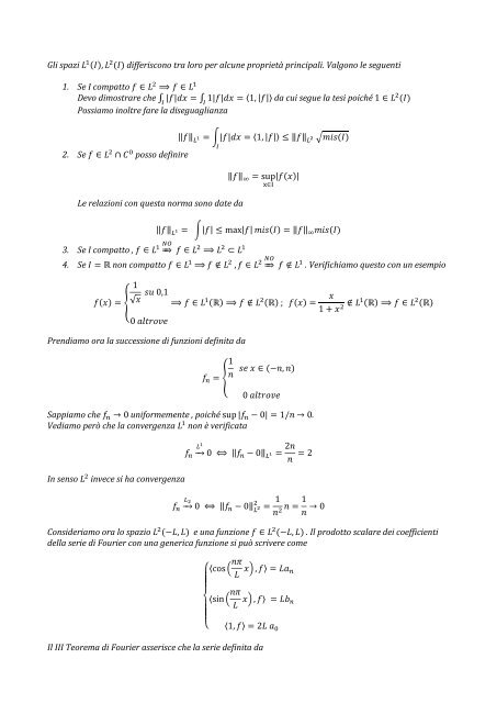 Appunti di Metodi Matematici 1 - Guido Cioni